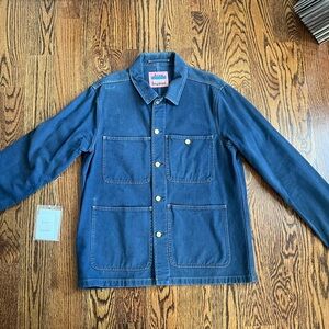 ACNE STUDIOS CHORE JACKET IN BLUE MADE IN ITALY SIZE 50 / LARGE FANTASTIC SHAPE